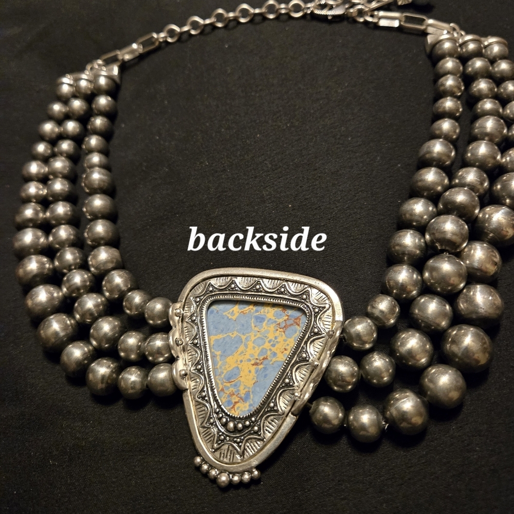 Chicos Juniper And Silver Chocker - image 2